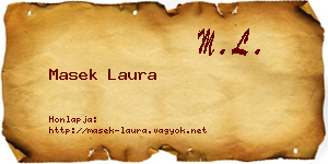 Masek Laura névjegykártya